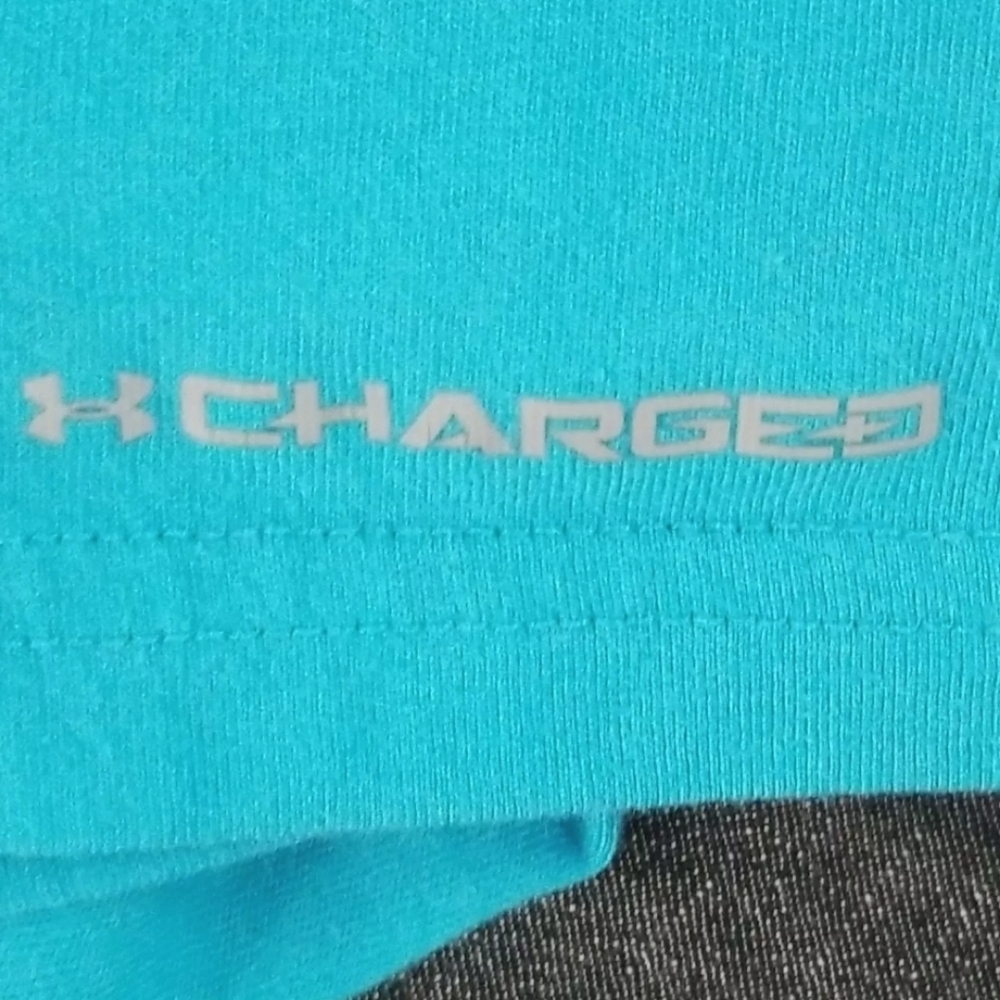 Under Armour Heat Gear Men's Blue with Camo Graphic Logo Tshirt size XL - Picture 6 of 9